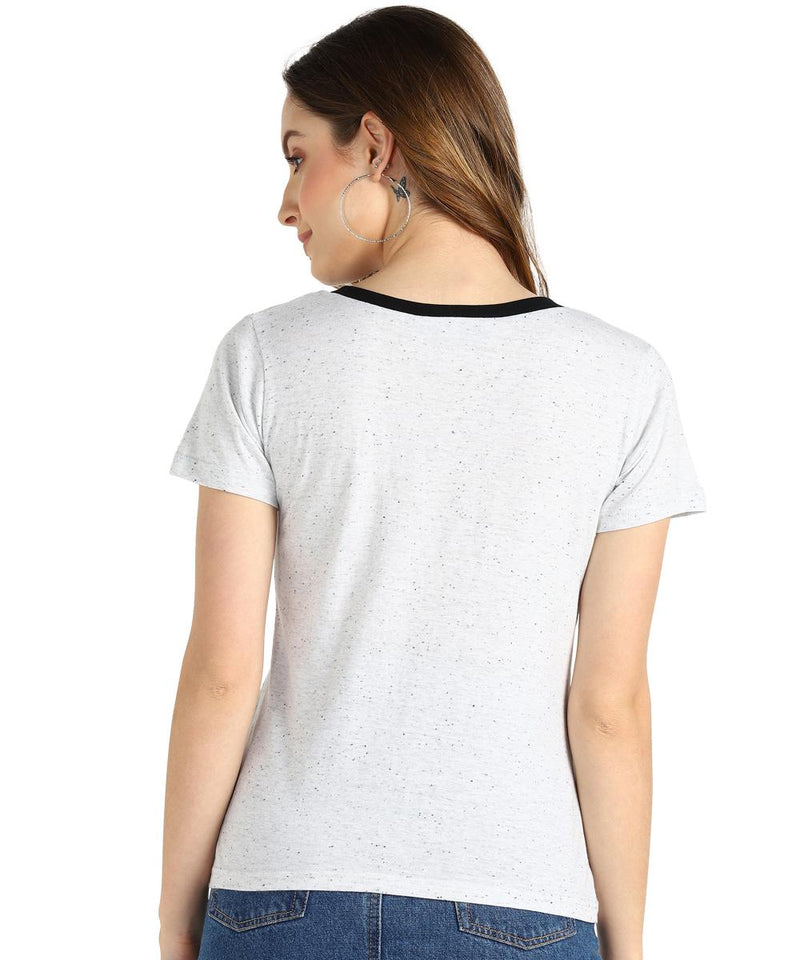 Women's Sequins Motifs Embellished Cotton T-shirt