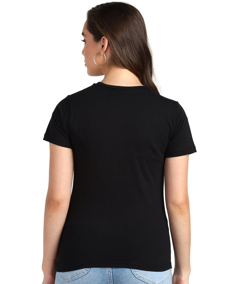 Women's Cotton Sequin Motif T-Shirt Combo