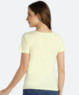 Women's Sequins Motifs Embellished Cotton T-shirt