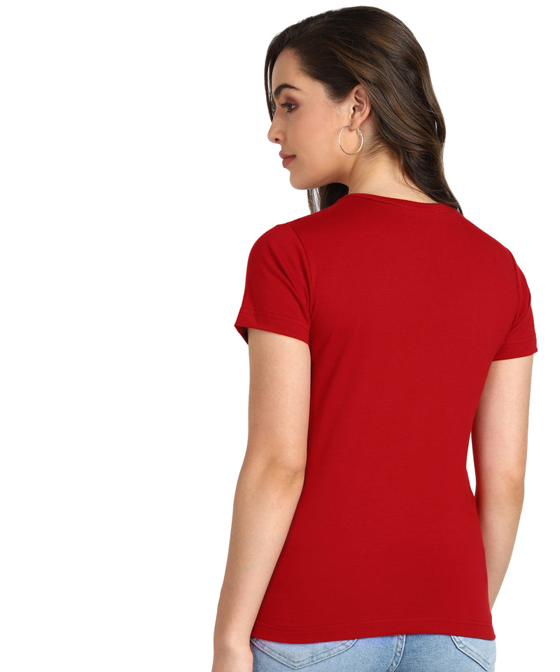 ✨ Women’s Sequin Motifs Cotton T-Shirt Combo – 2 Stylish Tees for ₹599