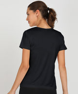 WOMEN EMBELLISHED T SHIRT STP 100 BLACK