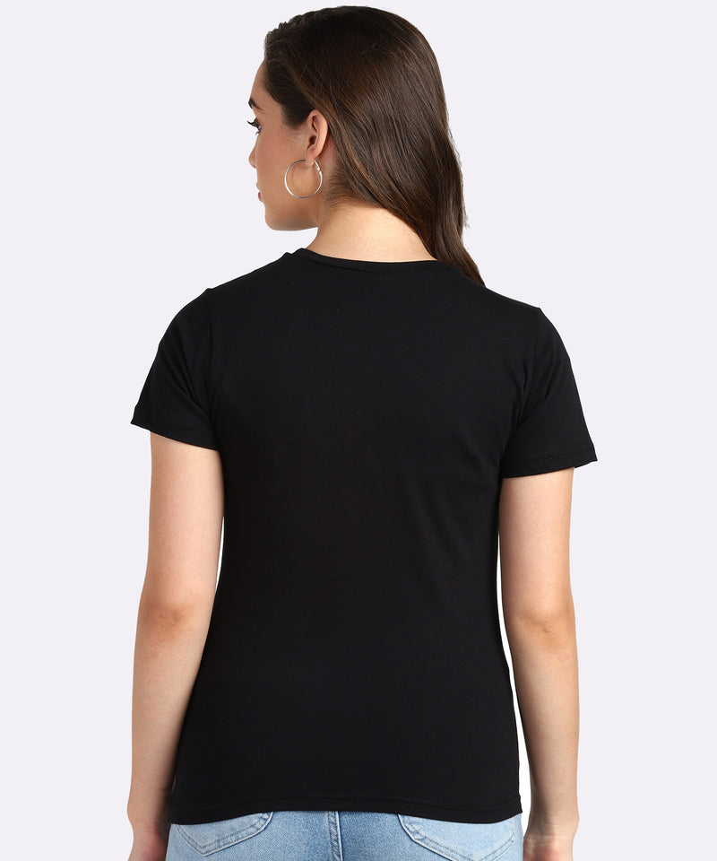 Women's Cotton Sequin Motif T-Shirt Combo