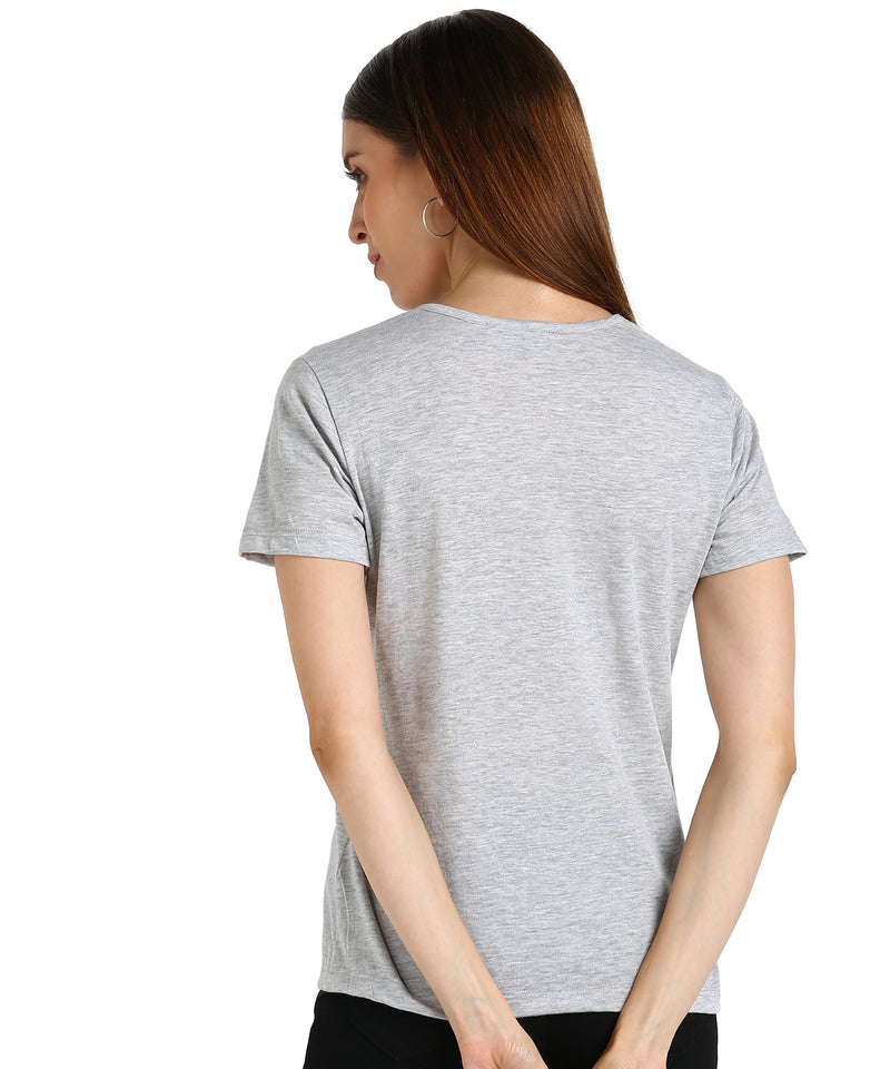 Women’s Cotton Sequin Motifs T-Shirt Combo Pack of 2