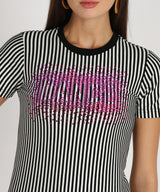 Women's Sequins Motifs Embellished Cotton T-shirt