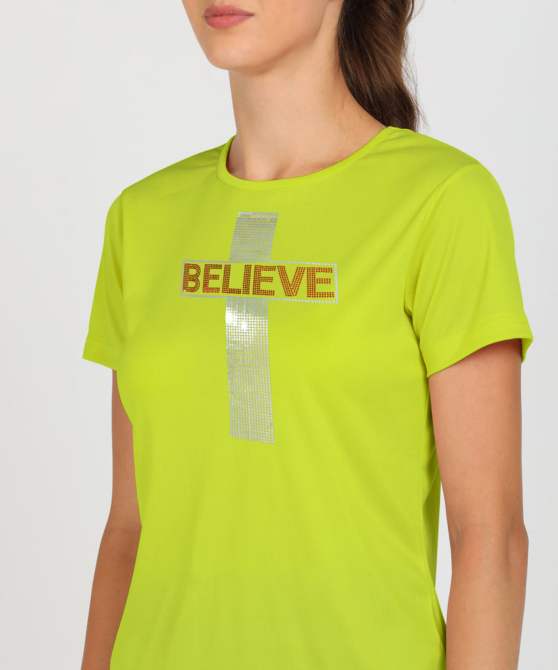 Women's Polyester Sports T-Shirt Pack of 2
