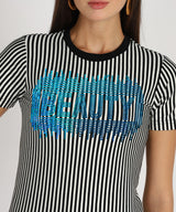 Women Sequins Motifs Embellished Cotton T-shirt