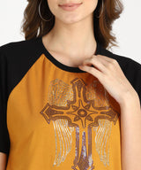 Women's Sequins Motifs Embellished Cotton T-shirt