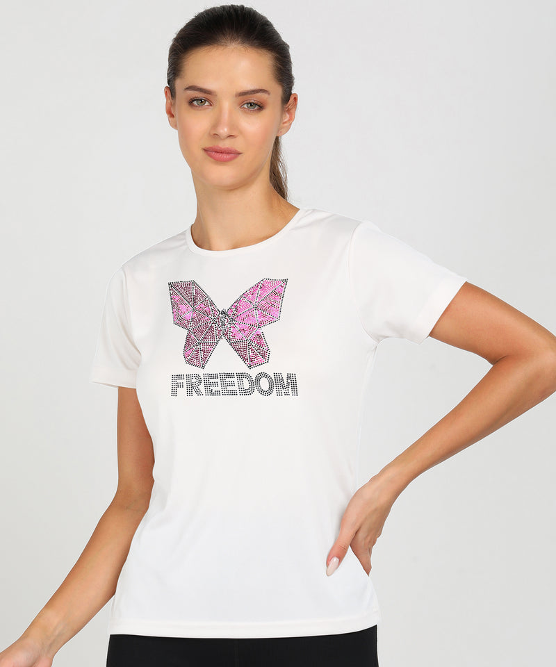 Women's Polyester Sports T-Shirt Pack of 2
