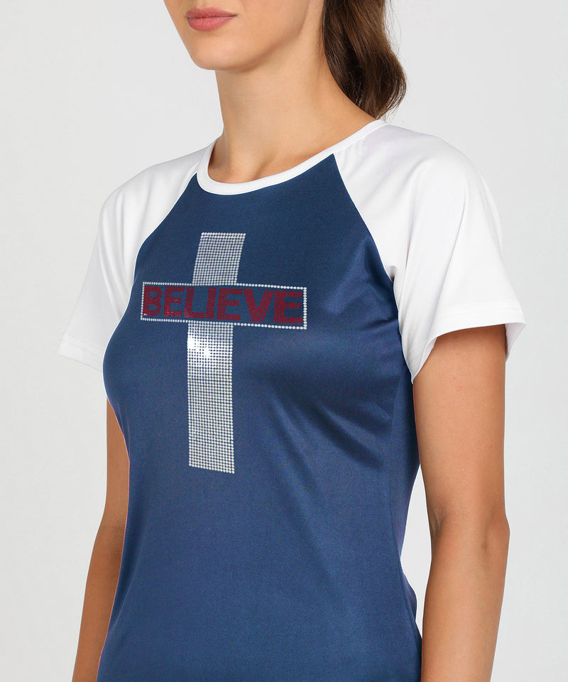 Women's Polyester Sports T-Shirt Pack of 2
