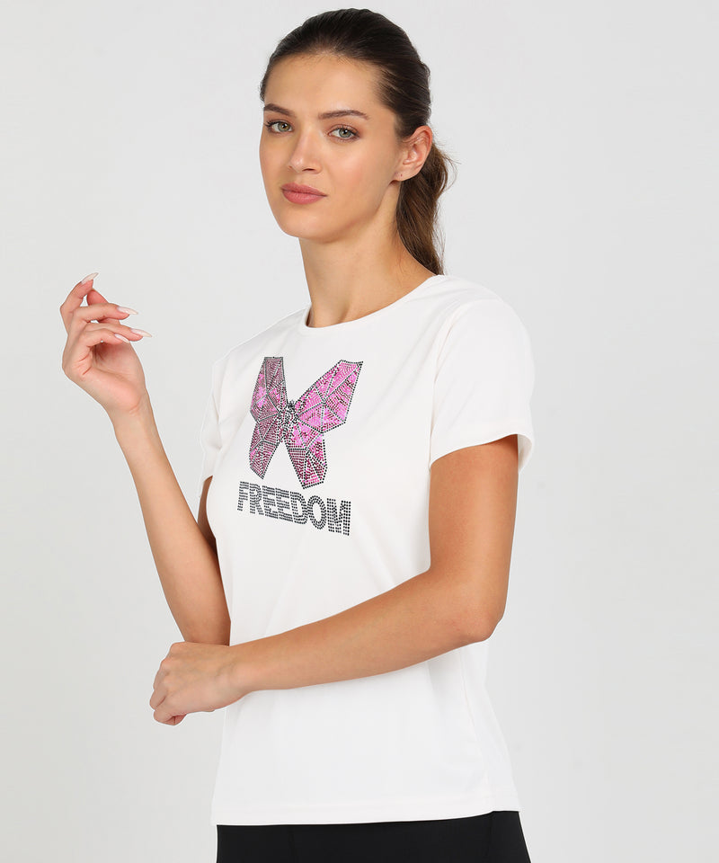 Women's Polyester Sports T-Shirt Pack of 2