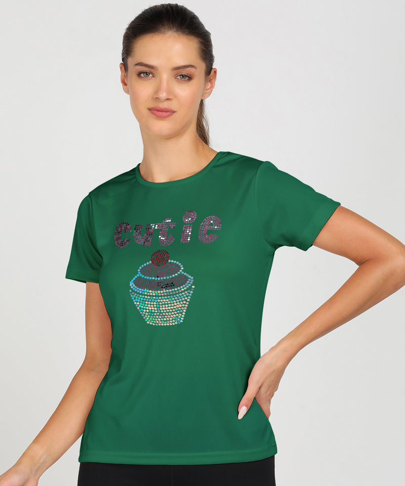 Women's Polyester Sports T-Shirt Pack of 2
