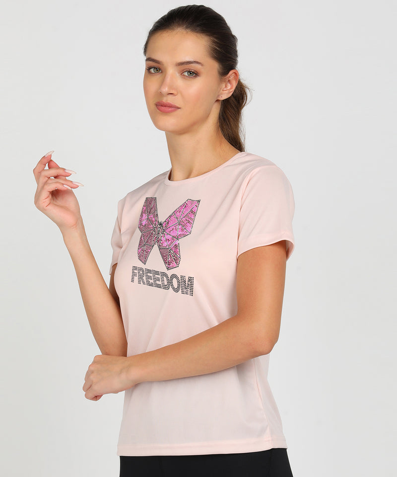Women's Polyester Sports T-Shirt Pack of 2
