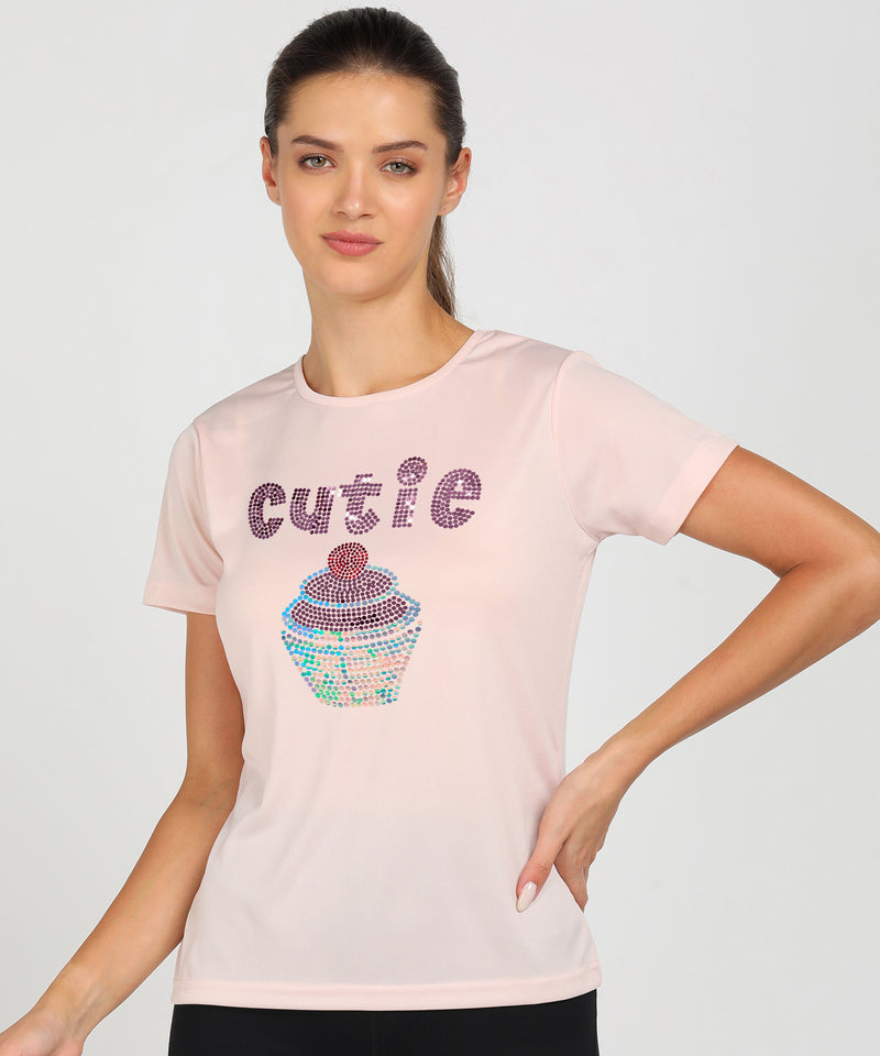Women’s Polyester Sports T-Shirts (Pack of 2)