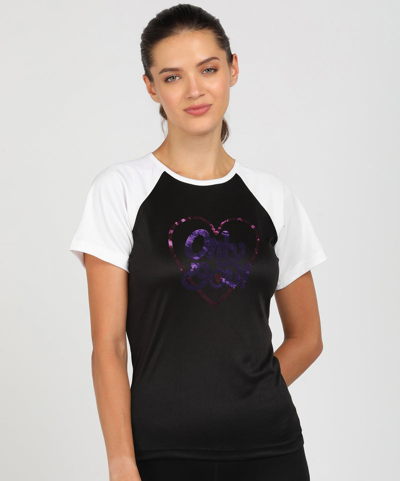 Women's Polyester Sports T-Shirt Pack of 2