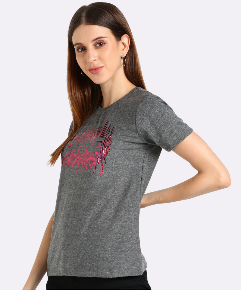 Women’s Cotton Sequin Motif T-Shirt Pack of 3 – ₹799 Only | MRP ₹3,099