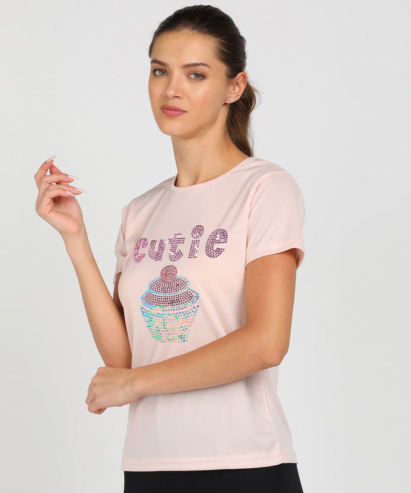 Women’s Polyester Sports T-Shirts (Pack of 2)