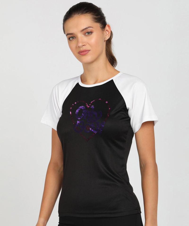 Women's Polyester Sports T-Shirt Pack of 2