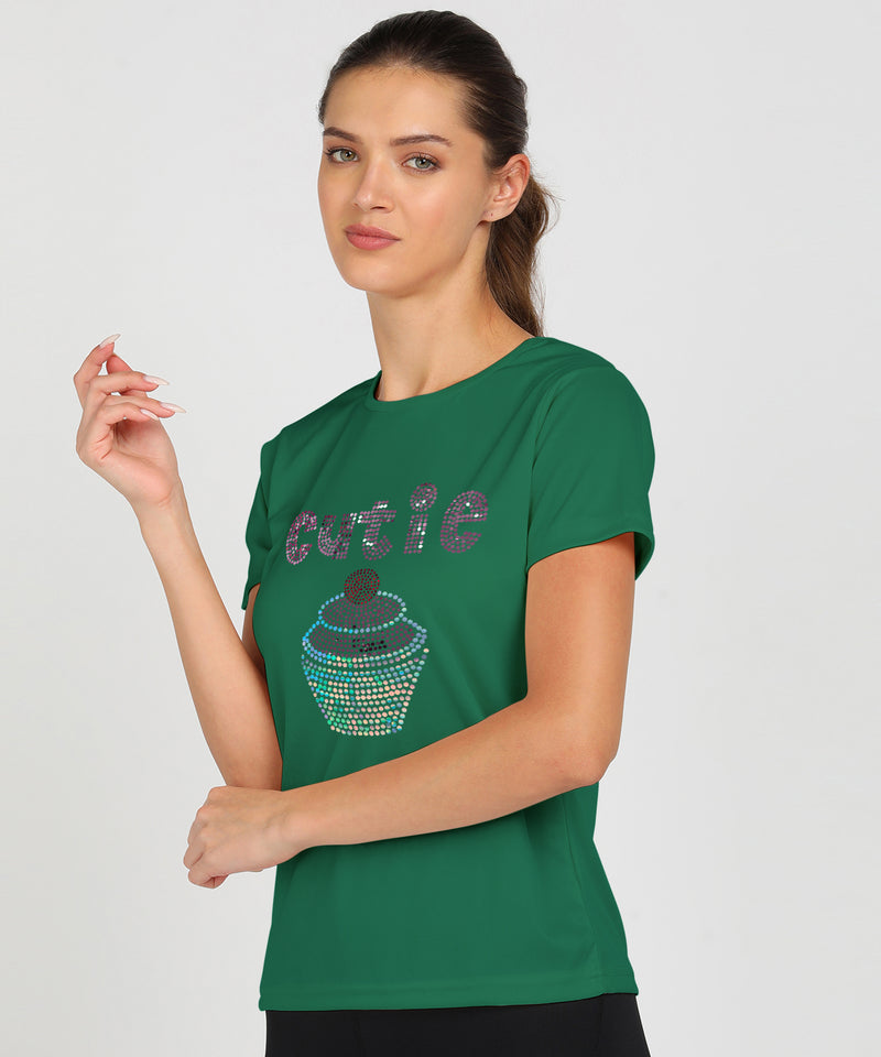 Women's Polyester Sports T-Shirt Pack of 2