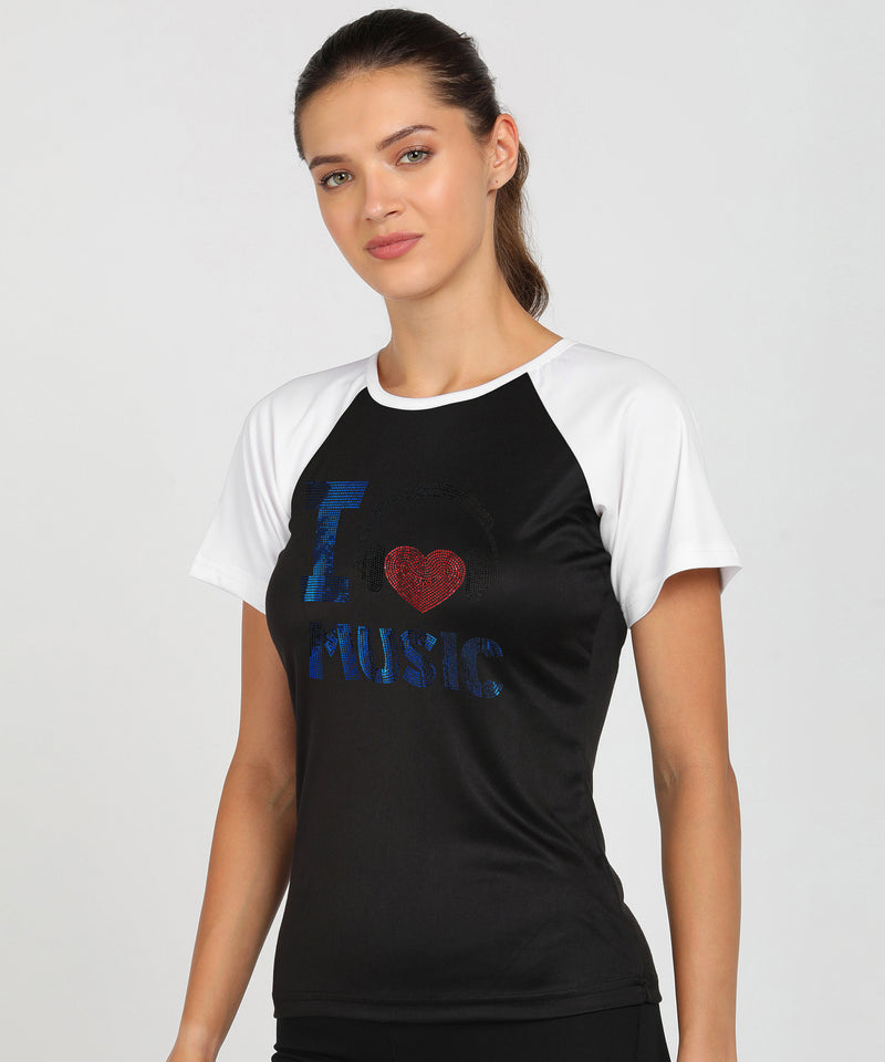 Women's Polyester Sports T-Shirt Pack of 2
