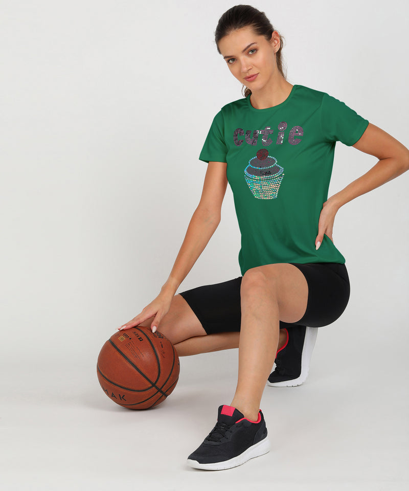 Women's Polyester Sports T-Shirt Pack of 2