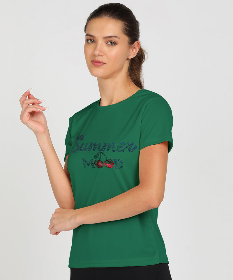 Women’s Polyester Sports T-Shirts (Pack of 2)