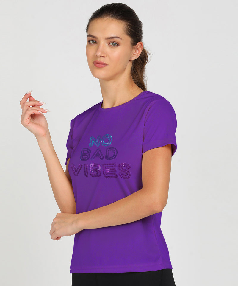 Women's Polyester Sports T-Shirt Pack of 2