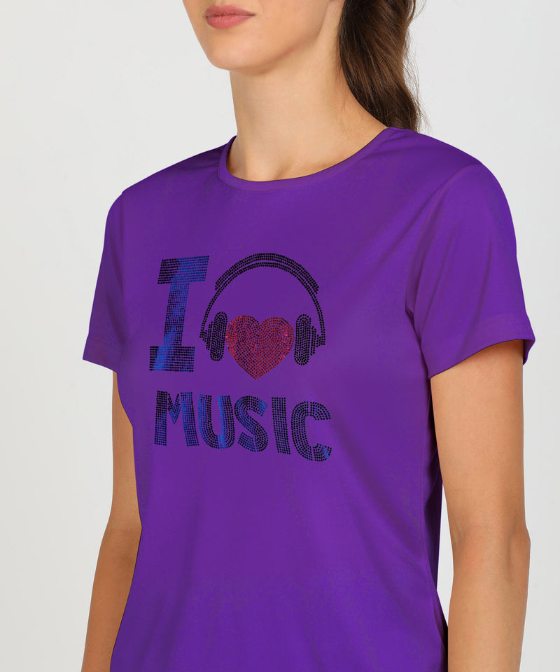 Women's Polyester Sports T-Shirt Pack of 2