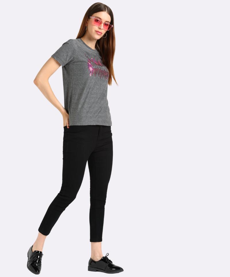 Women’s Cotton Sequin Motif T-Shirt Pack of 3 – ₹799 Only | MRP ₹3,099