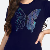 Women's Sequins Motifs Embellished Cotton T-shirt