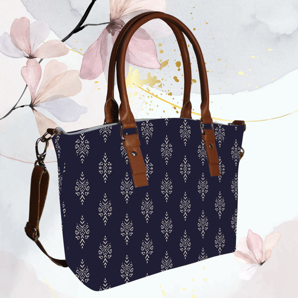 Paisley Print Canvas Tote Bag