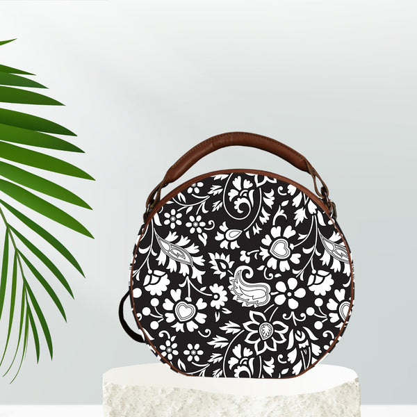 Introducing Floral Print Canvas Sling Bag