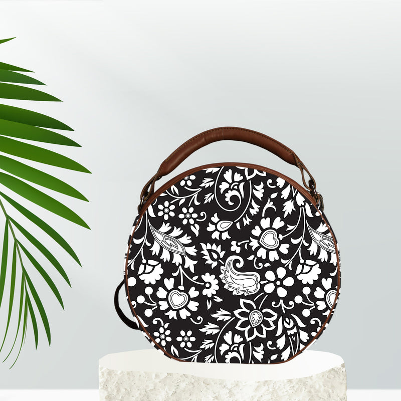 Introducing Floral Print Canvas Sling Bag