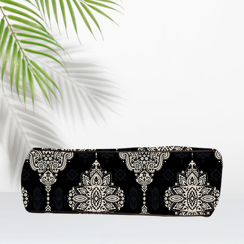 Ethnic Big Paisley Canvas Shopper Tote Bag