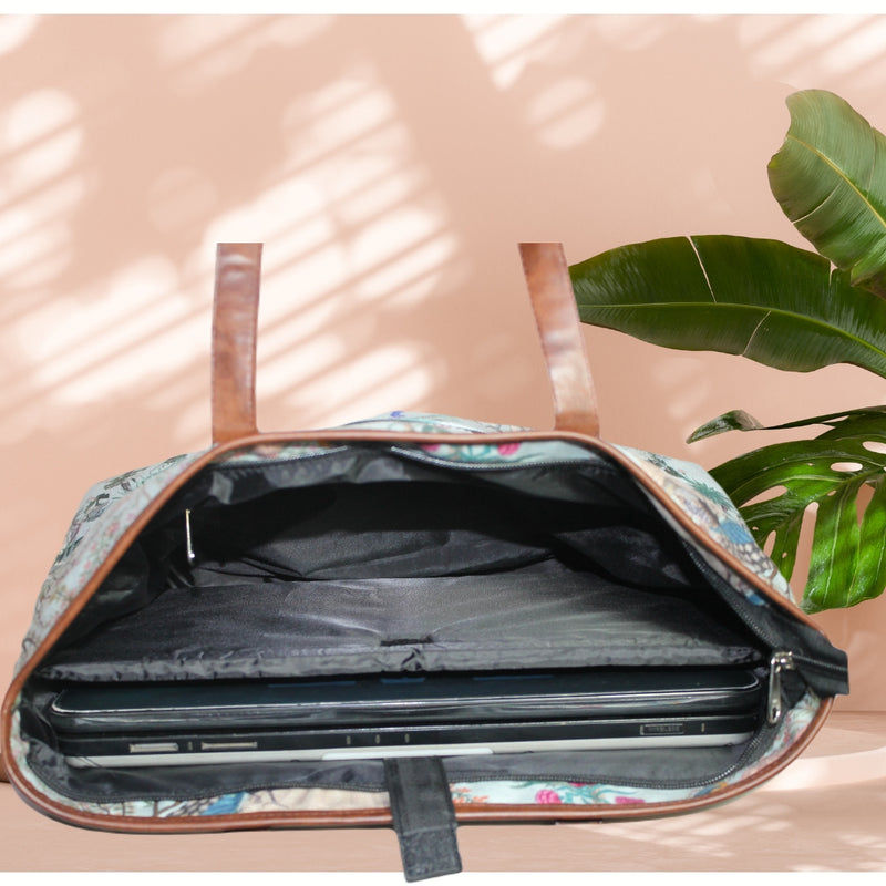 MUGHAL GARDEN PRINT TOTE BAG