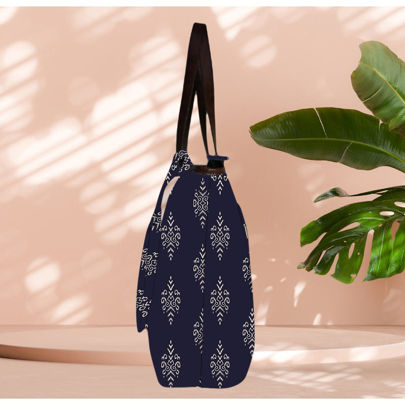 ETHNIC SMALL PAISLEY PRINT TOTE BAG