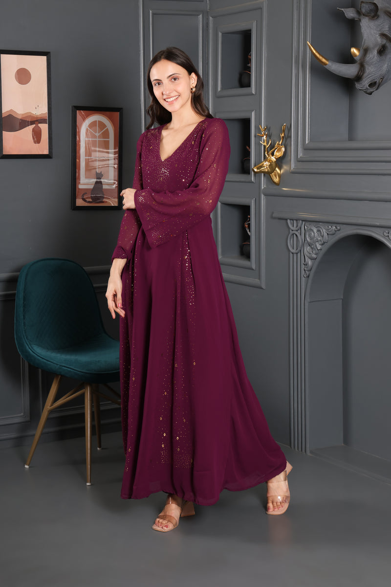 Women's Sequins Motifs Embellished Dress