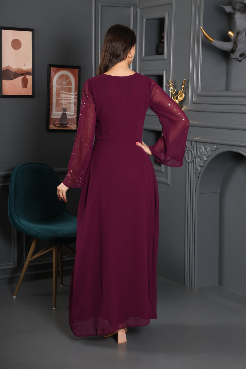 Women's Sequins Motifs Embellished Dress