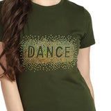 Women's Sequins Motifs Embellished Cotton T-shirt