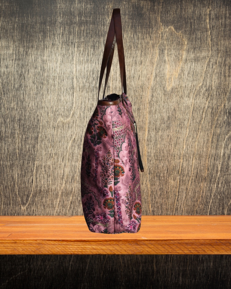 JAIPURI FLORAL PRINTED TOTE BAG