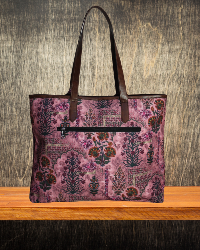 JAIPURI FLORAL PRINTED TOTE BAG