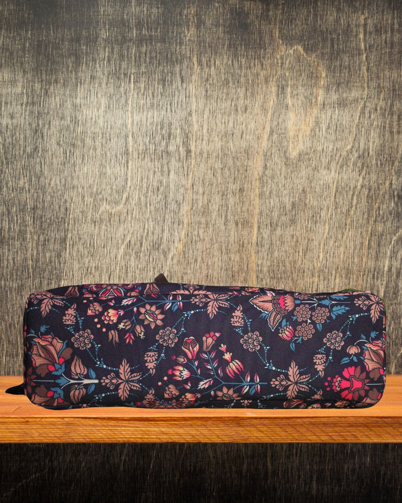 ETHNIC FLORAL PRINT TOTE BAG