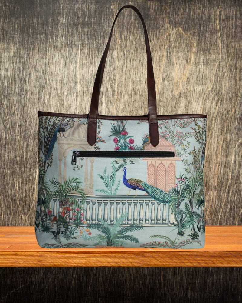 MUGHAL GARDEN PRINT TOTE BAG