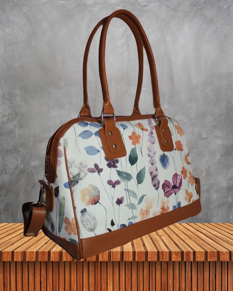 Watercolor Print Canvas Bag
