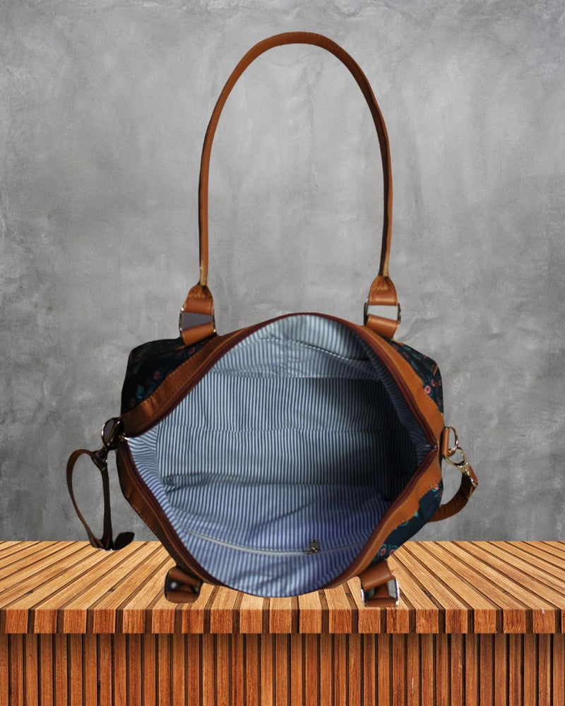 Watercolor Print Canvas Bag