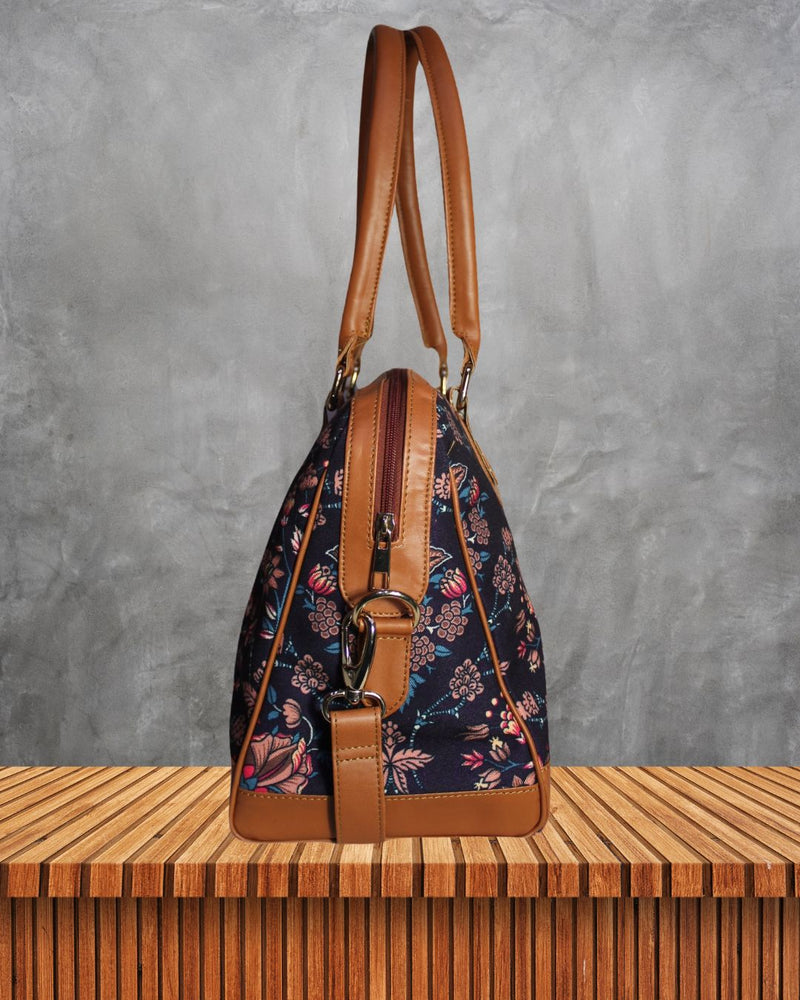Ethnic Paisley Print Canvas Handbag