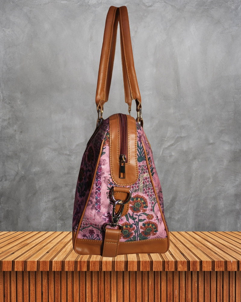 Ethnic Jaipuri Floral Canvas Handbag