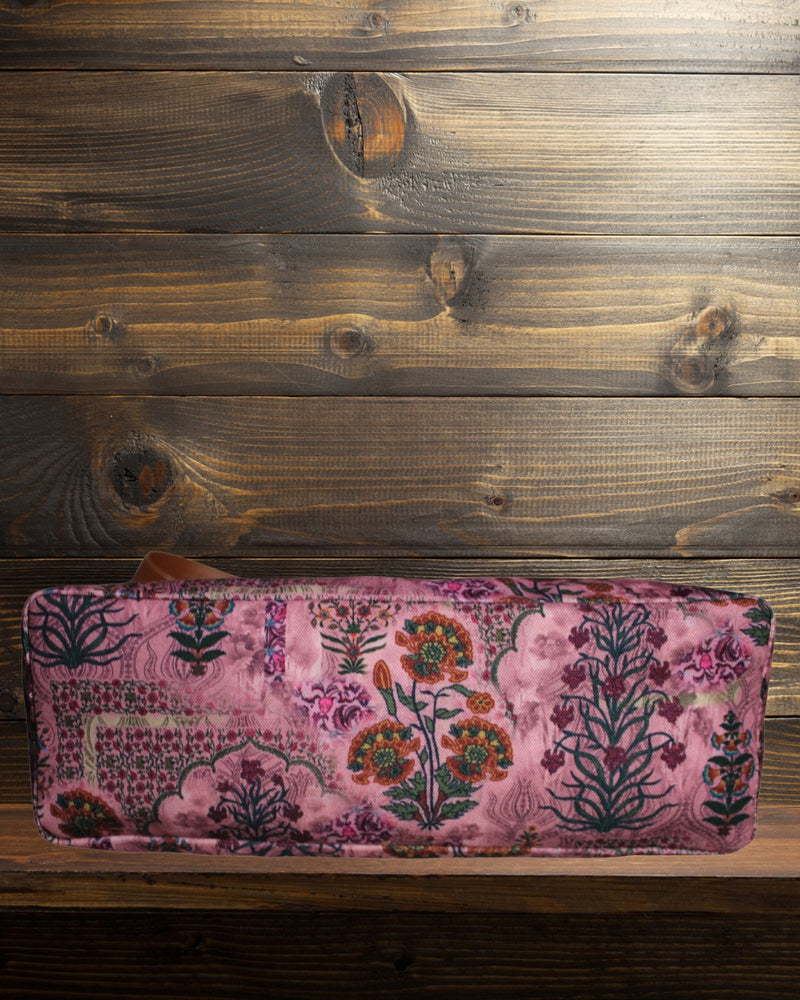 Jaipuri Floral Print Canvas Tote Bag