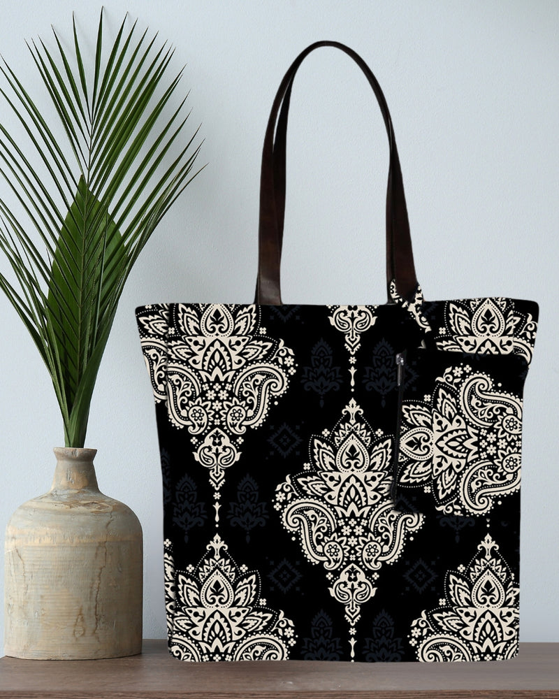 BIG PAISLEY PRINT TOTE BAG