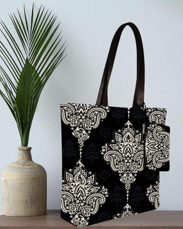 BIG PAISLEY PRINT TOTE BAG
