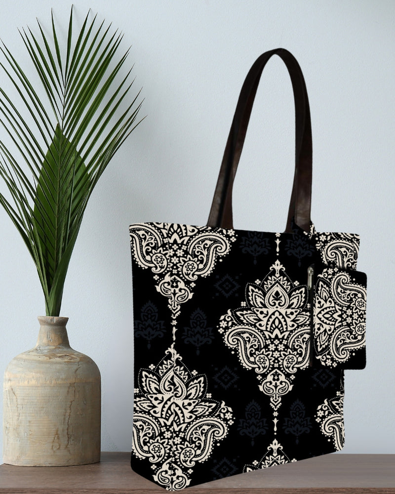BIG PAISLEY PRINT TOTE BAG